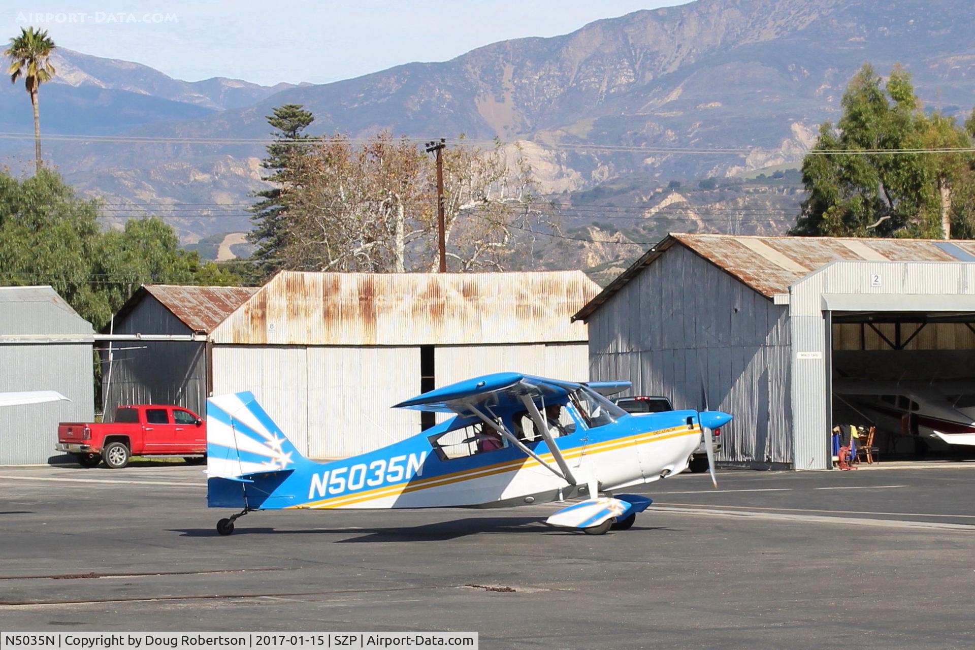 N5035N, 1978 Bellanca 8KCAB Decathlon C/N 470-79, 1978 Bellanca 8KCAB DECATHLON, Lycoming AEIO-320 150 Hp, taxi to Rwy 04 via a windsock check first. Wind variable in direction today.