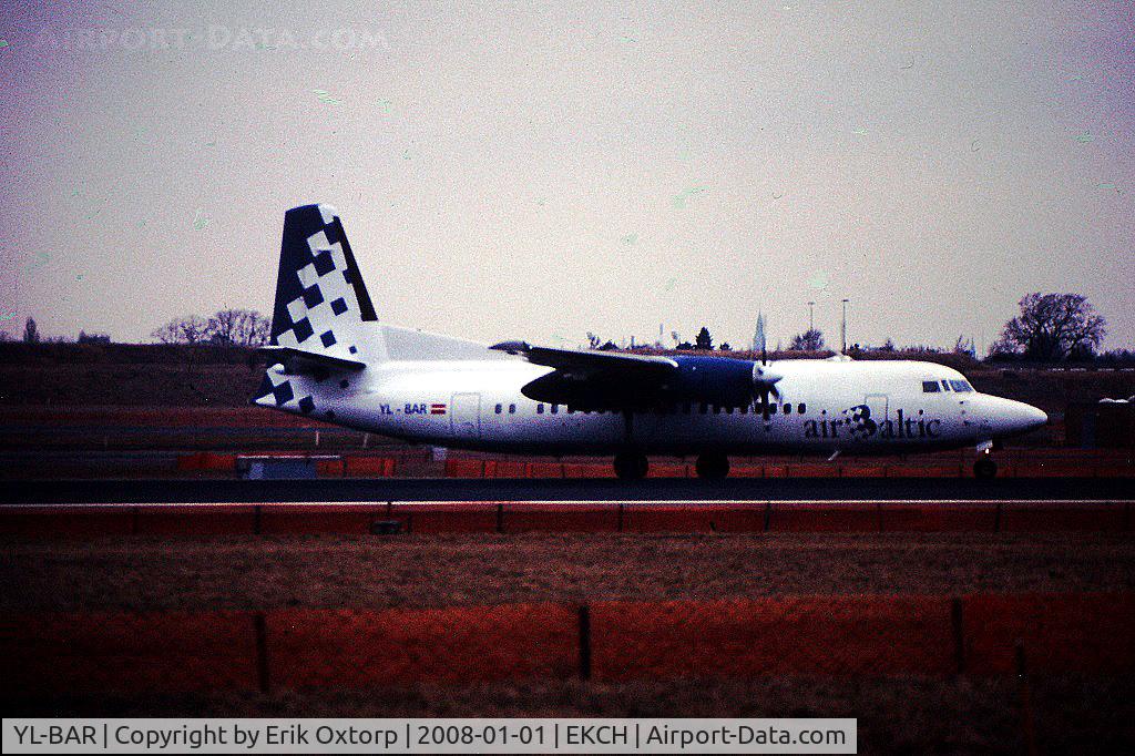 YL-BAR, 1989 Fokker 50 C/N 20149, YL-BAR in CPH MAR99
