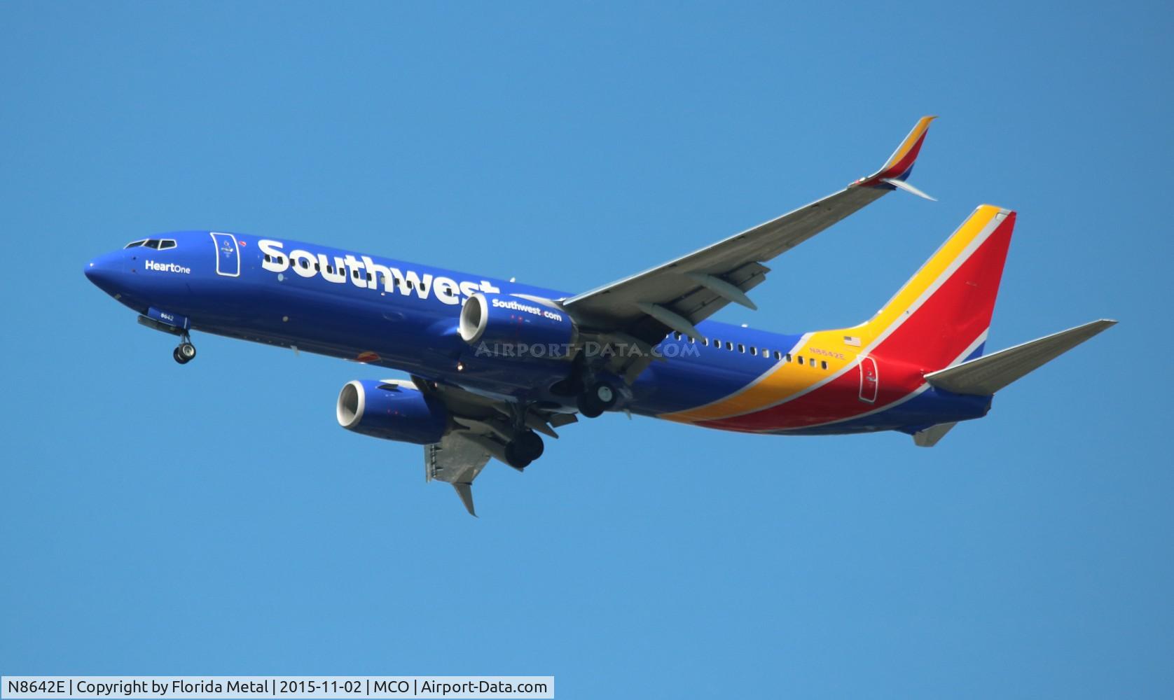 N8642E, 2014 Boeing 737-8H4 C/N 42525, Southwest