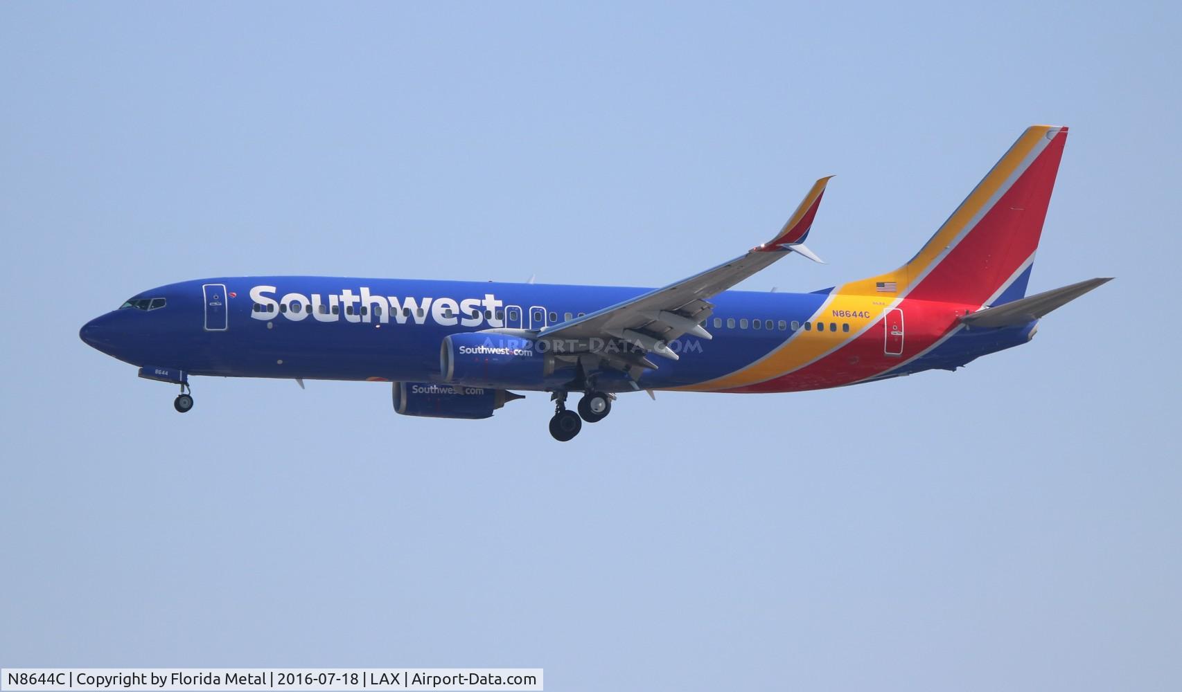 N8644C, 2014 Boeing 737-8H4 C/N 35973, Southwest