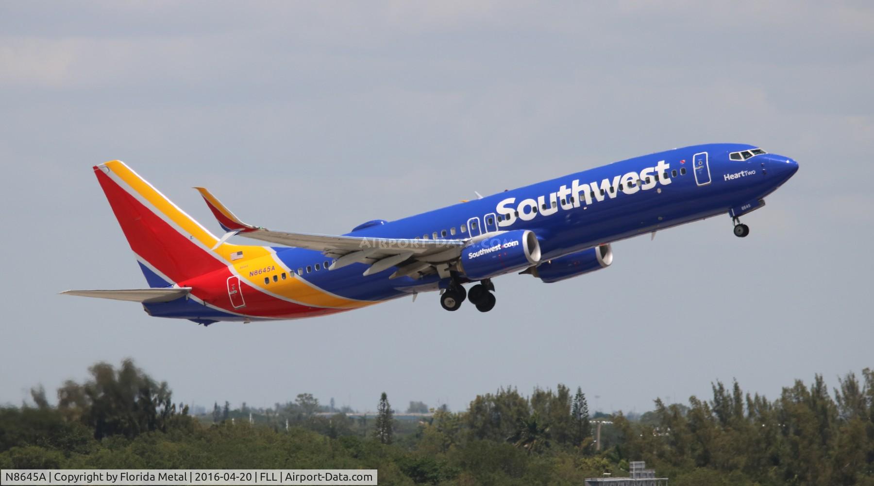 N8645A, 2014 Boeing 737-8H4 C/N 36907, Southwest
