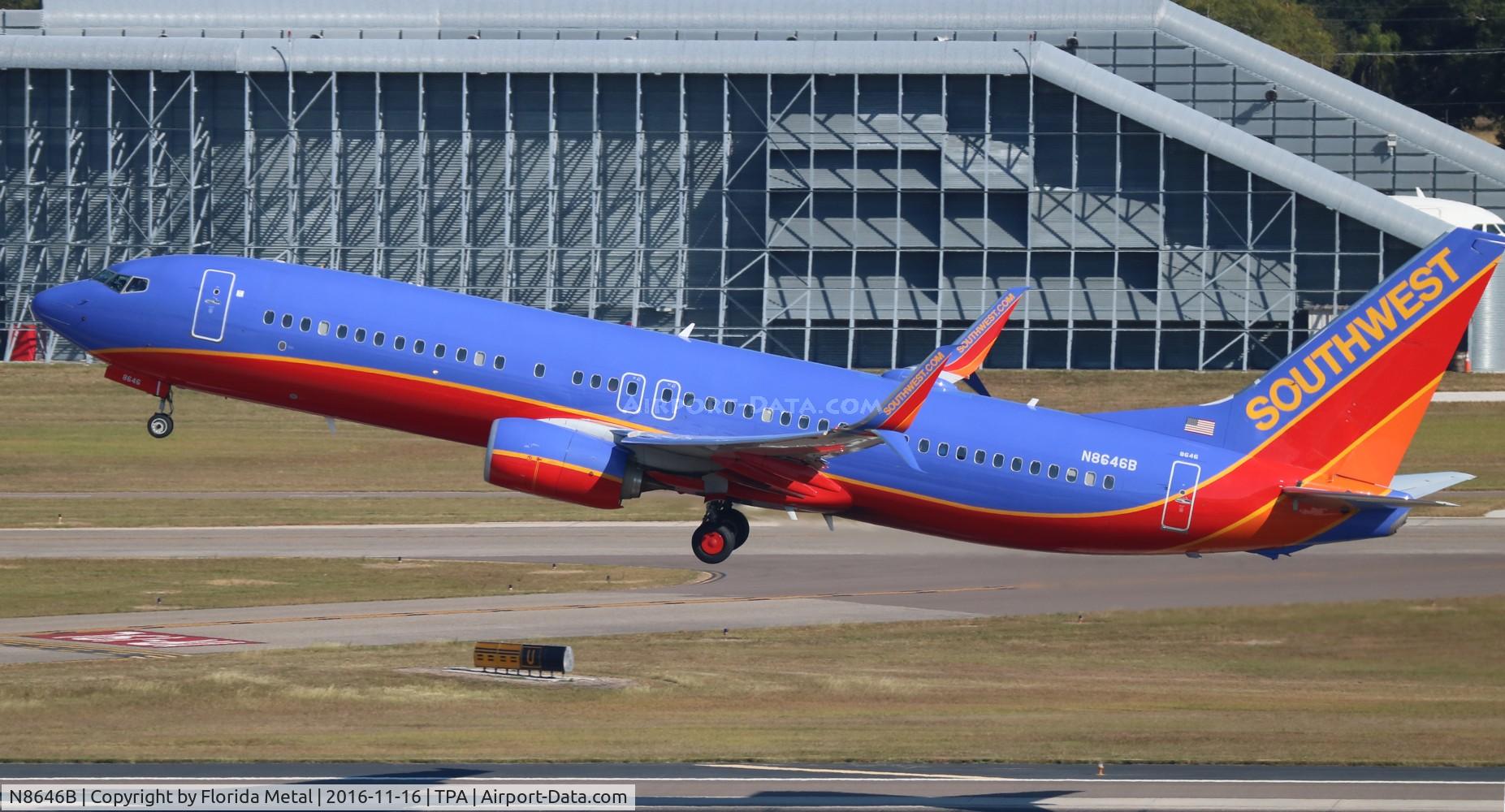 N8646B, 2014 Boeing 737-8H4 C/N 36935, Southwest