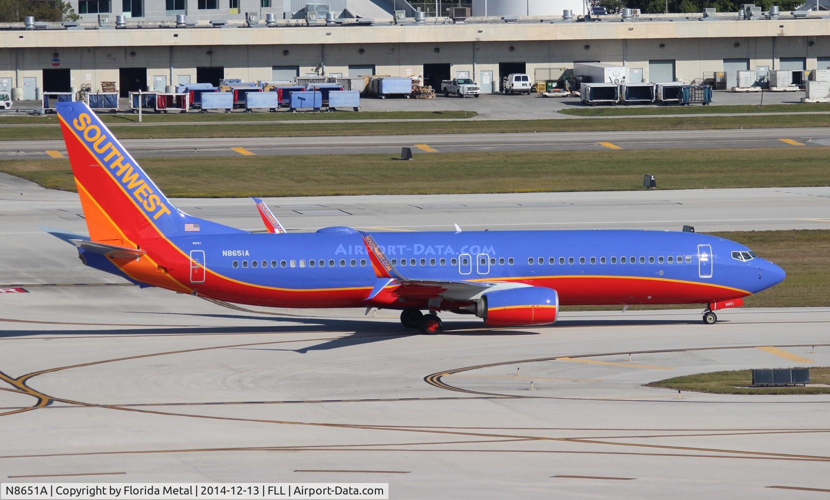 N8651A, 2014 Boeing 737-8H4 C/N 36920, Southwest