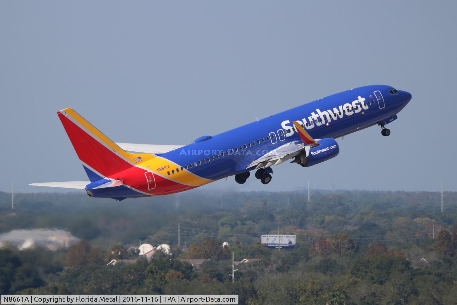 N8661A, 2015 Boeing 737-8H4 C/N 36906, Southwest