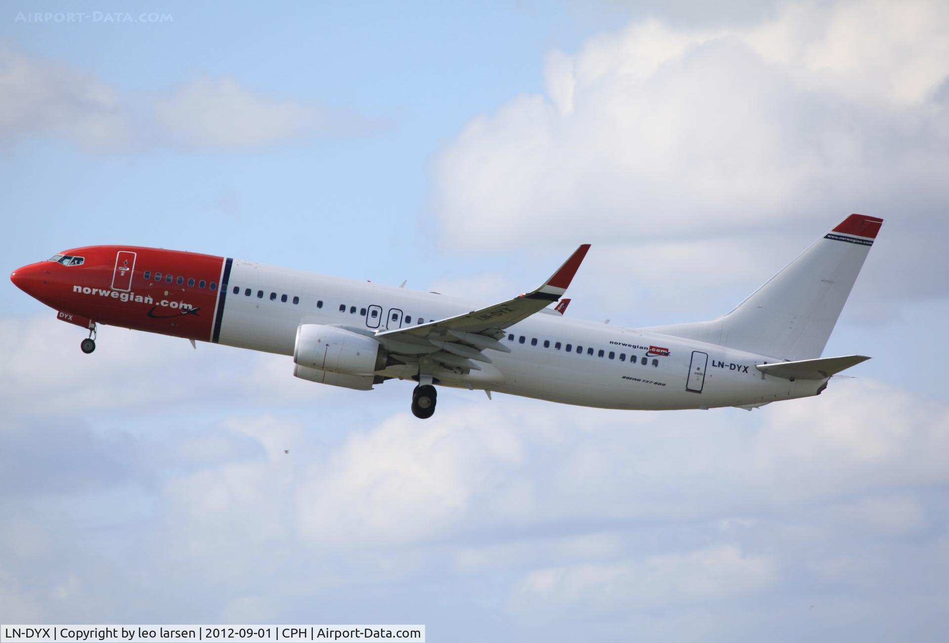 LN-DYX, 2012 Boeing 737-8JP C/N 39011, Copenhagen 1.9.2012