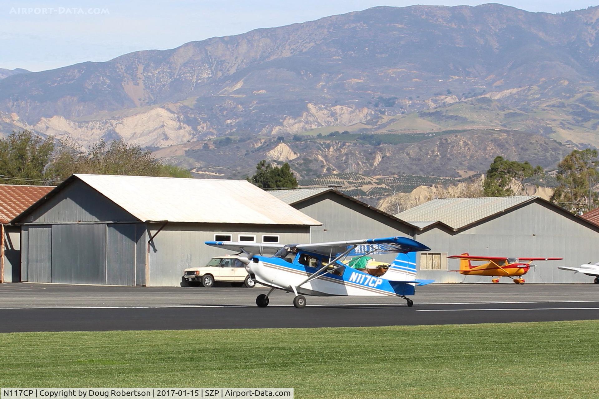 N117CP, American Champion 7GCBC Citabria C/N 1275-99, 1999 American Champion 7GCBC CITABRIA, Lycoming O-320 150 Hp, landing roll Rwy 22