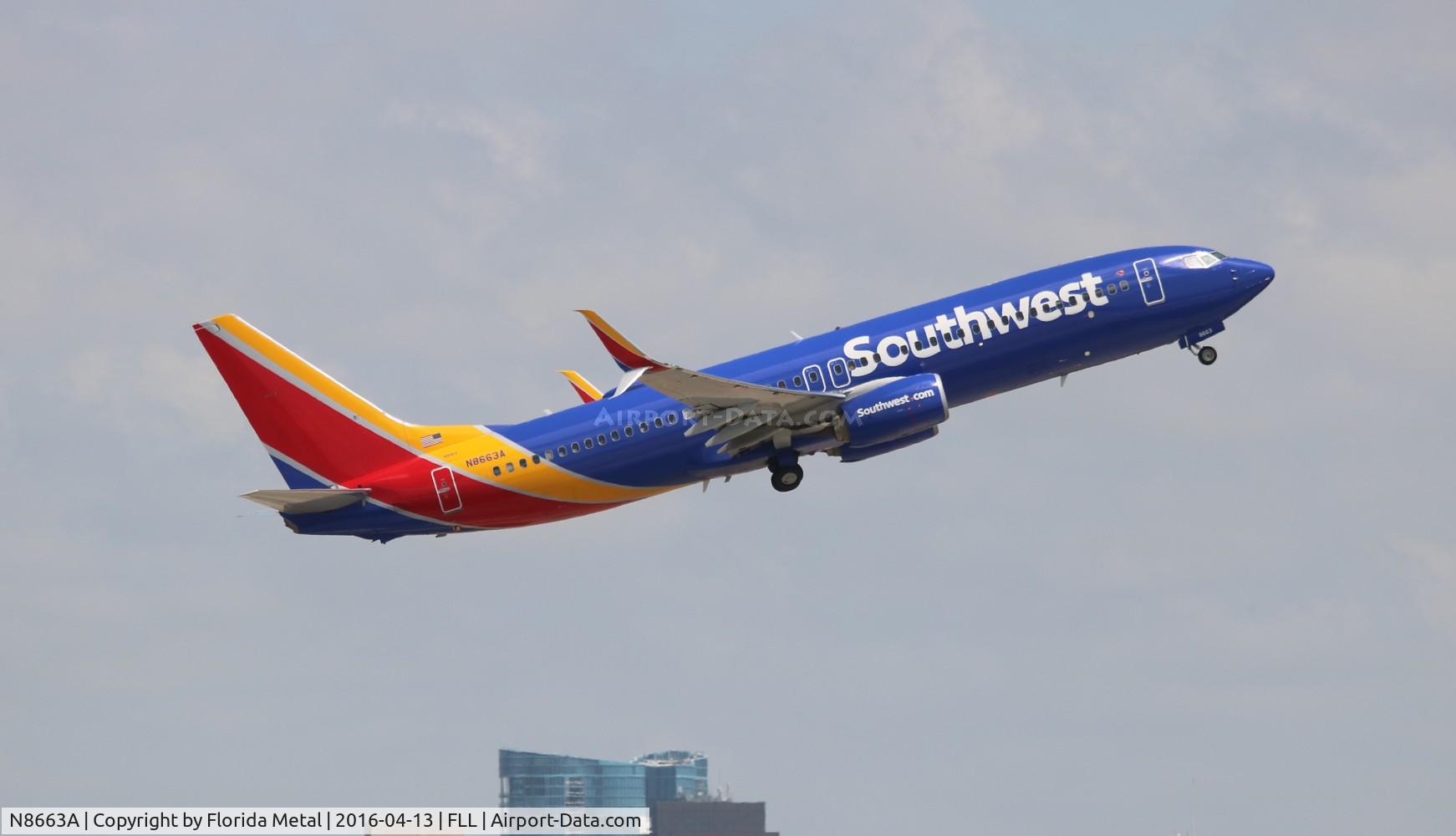 N8663A, 2015 Boeing 737-8H4 C/N 36902, Southwest