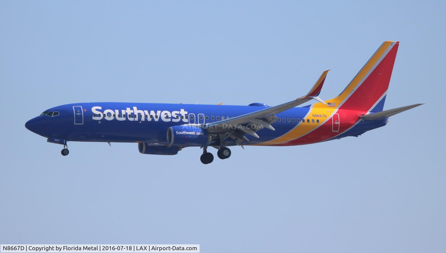 N8667D, 2015 Boeing 737-8H4 C/N 36657, Southwest
