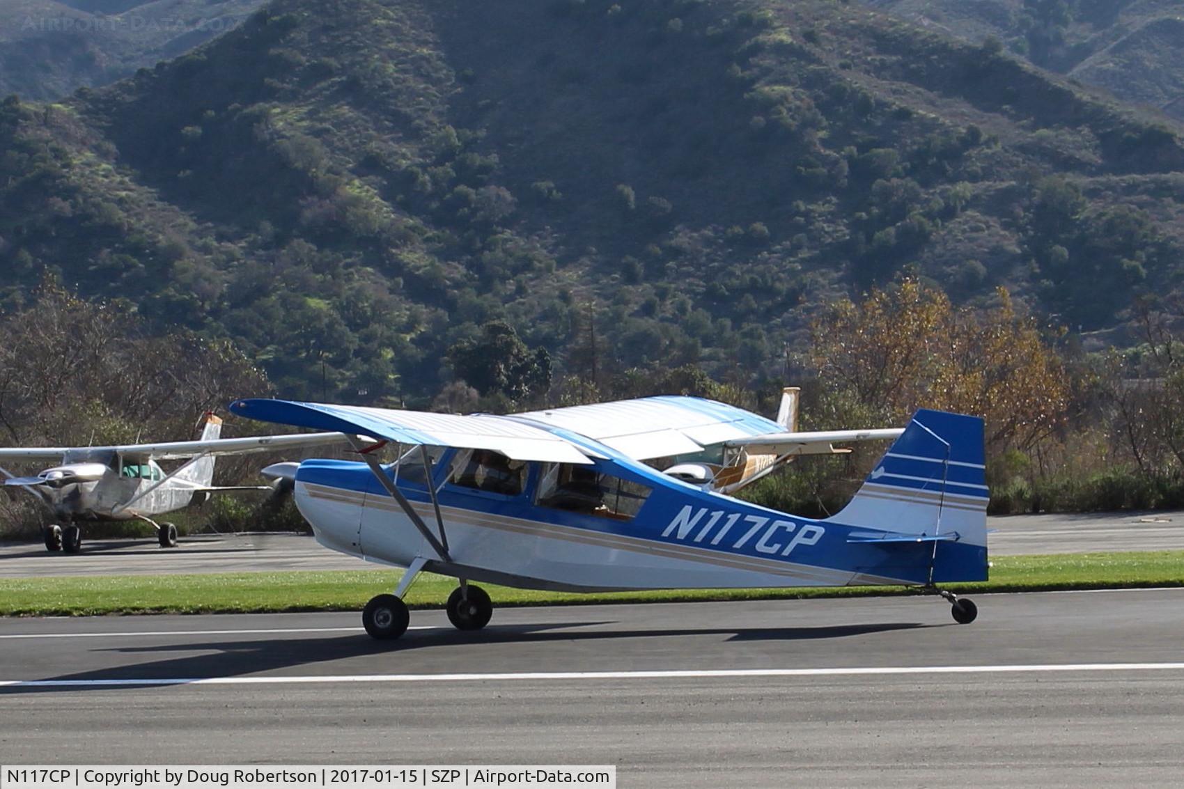 N117CP, American Champion 7GCBC Citabria C/N 1275-99, 1999 American Champion 7GCBC CITABRIA, Lycoming O-320 150 Hp, landing roll Rwy 04