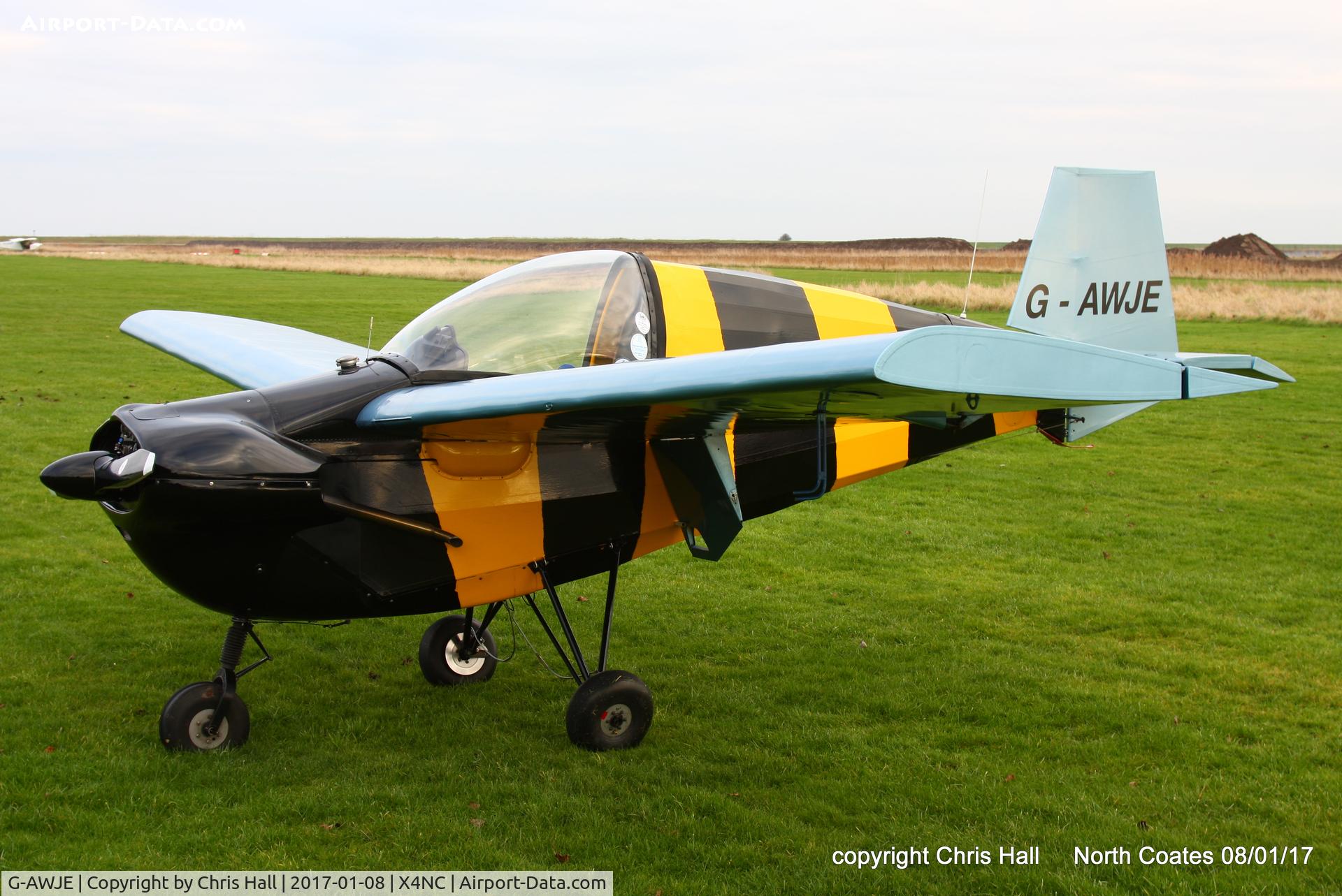 G-AWJE, 1968 Tipsy T-66 Nipper Mk 3 C/N S121, at the Brass Monkey fly in, North Coates