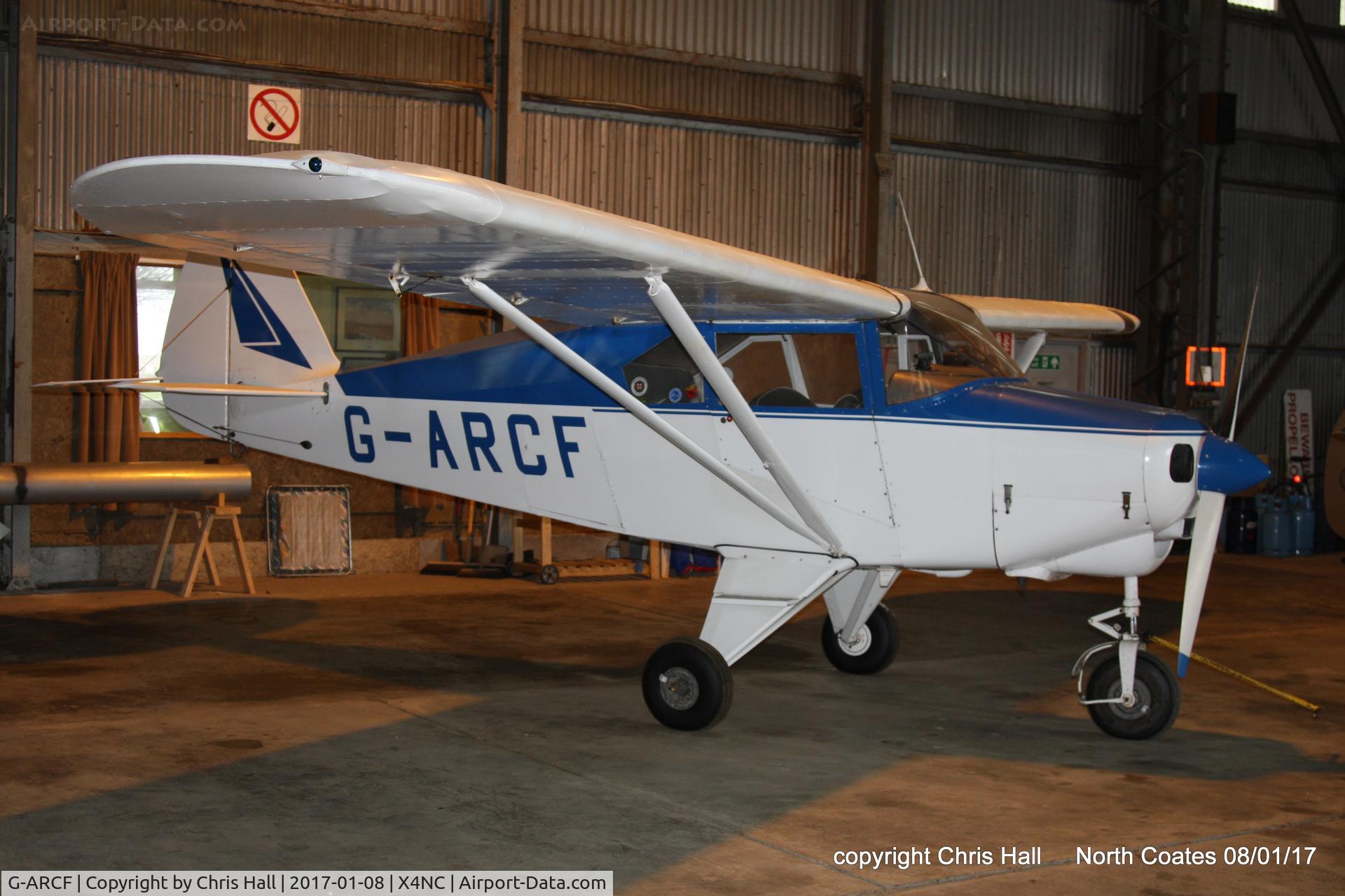 G-ARCF, 1956 Piper PA-22-150 Caribbean C/N 22-4563, at the Brass Monkey fly in, North Coates