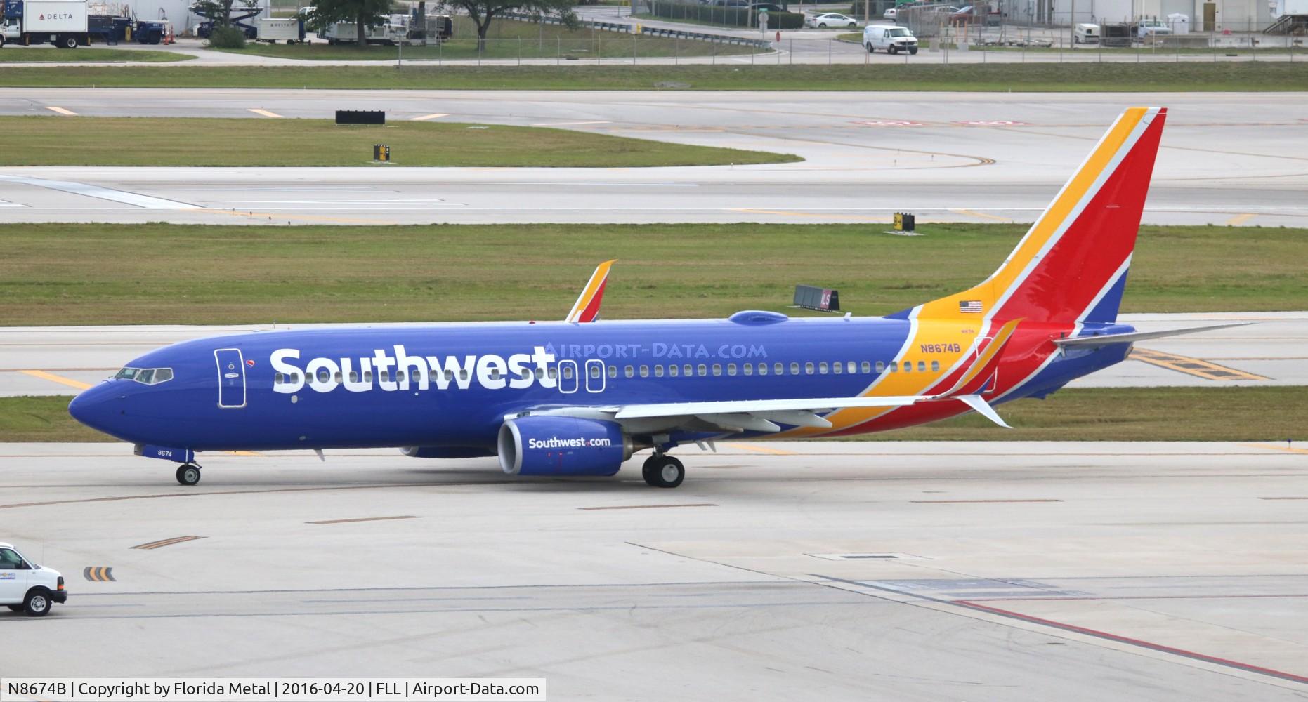 N8674B, 2015 Boeing 737-8H4 C/N 36734, Southwest
