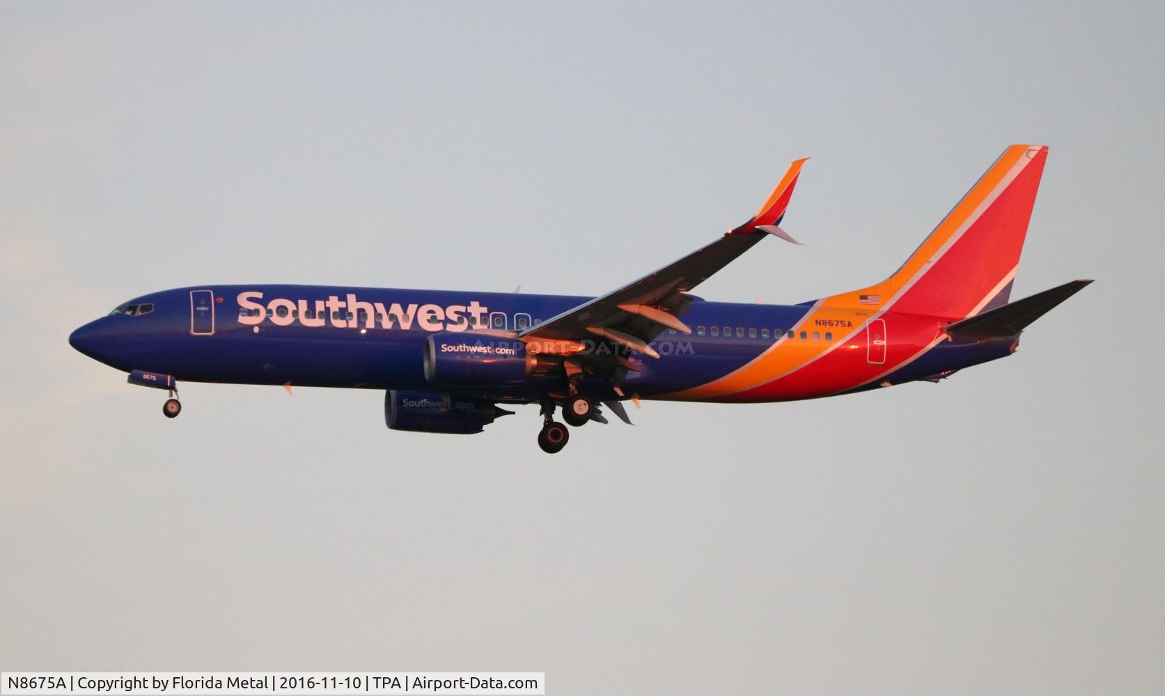 N8675A, 2015 Boeing 737-8H4 C/N 35976, Southwest