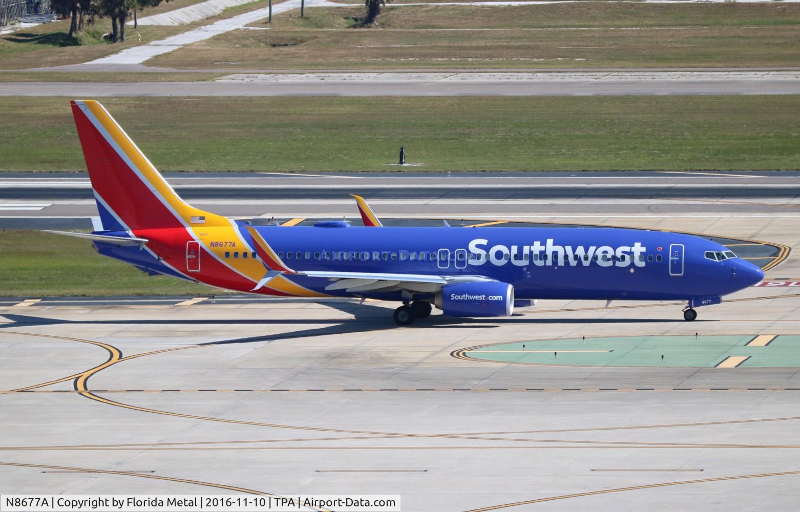 N8677A, 2016 Boeing 737-8H4 C/N 36650, Southwest