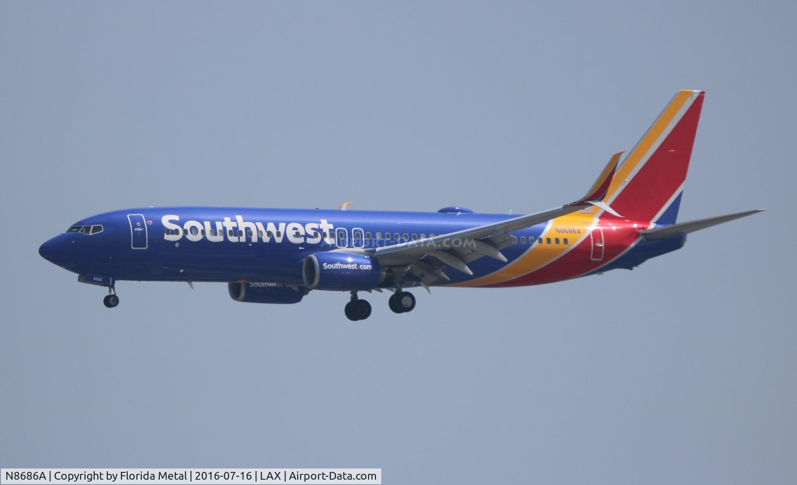 N8686A, 2016 Boeing 737-8H4 C/N 36938, Southwest