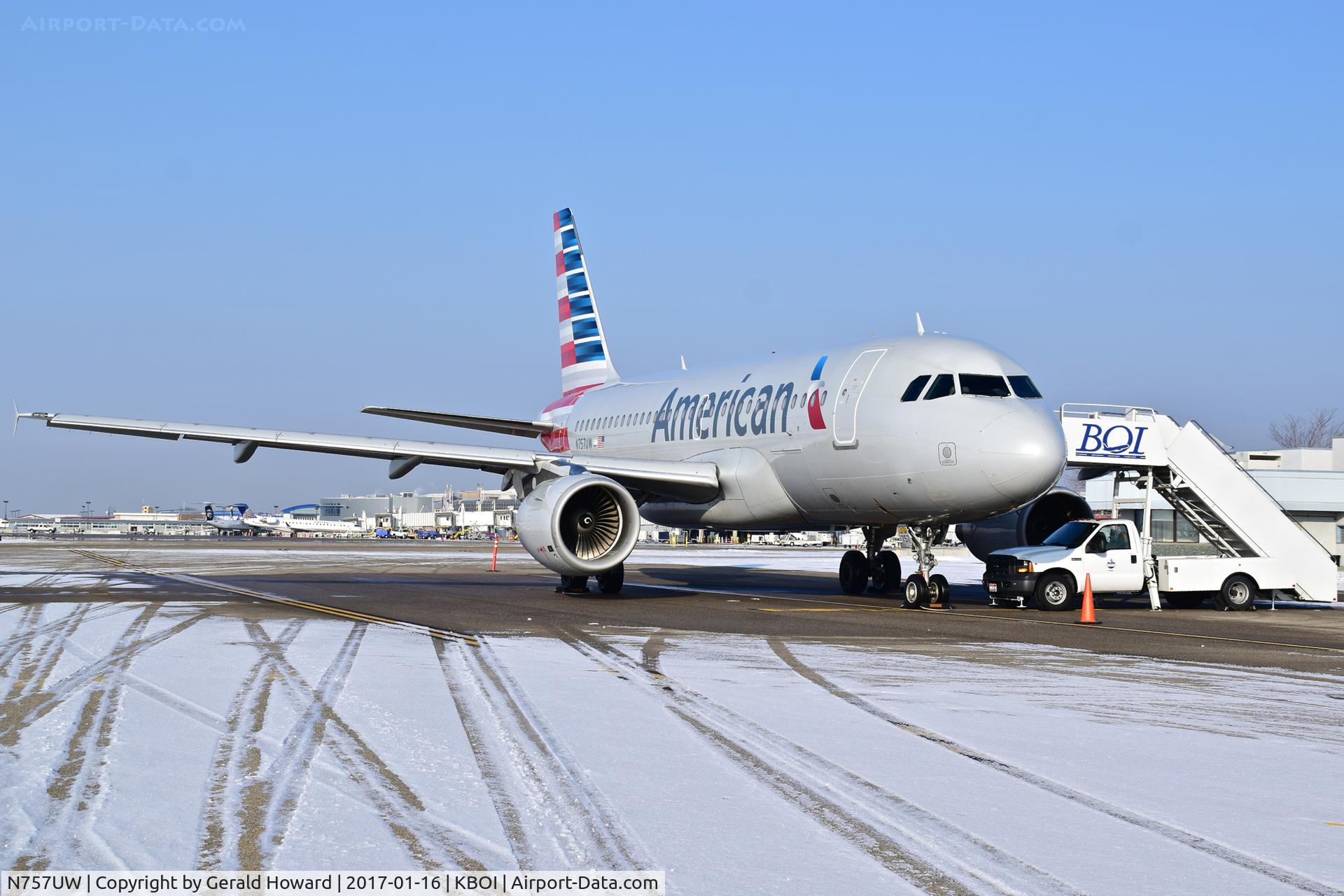 N757UW, 2000 Airbus A319-112 C/N 1342, Parked on remote spot 3 for maintenance.