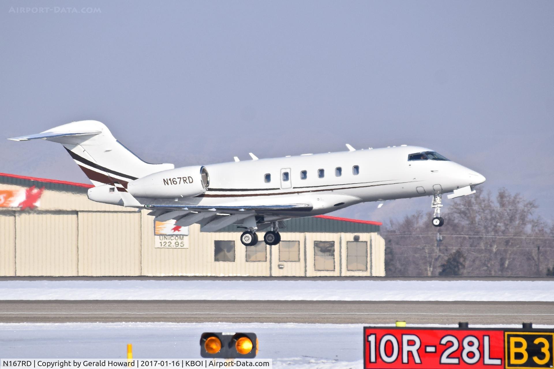 N167RD, 2012 Bombardier Challenger 300 (BD-100-1A10) C/N 20363, Landing RWY 10R.
