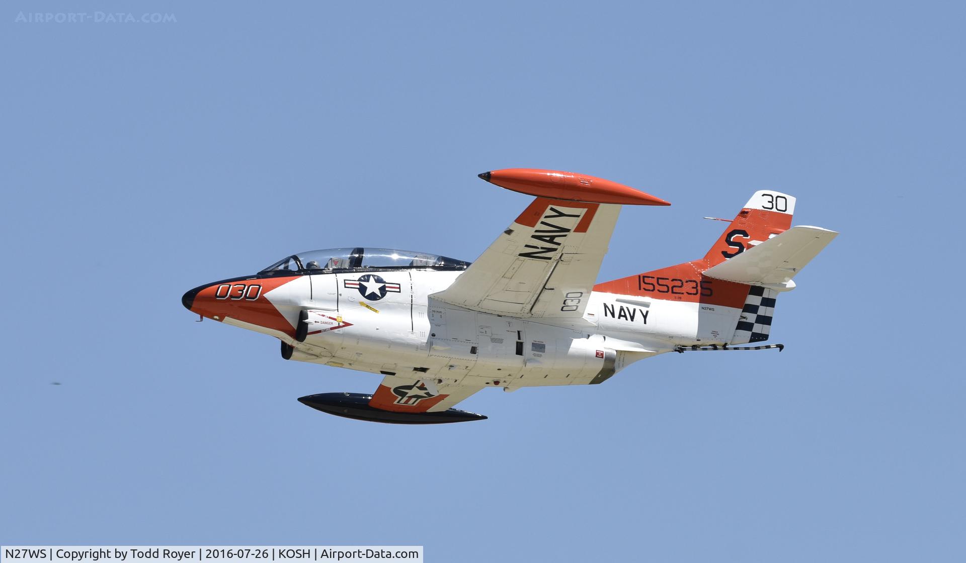 N27WS, North American T-2B Buckeye C/N 310-30, Airventure 2016