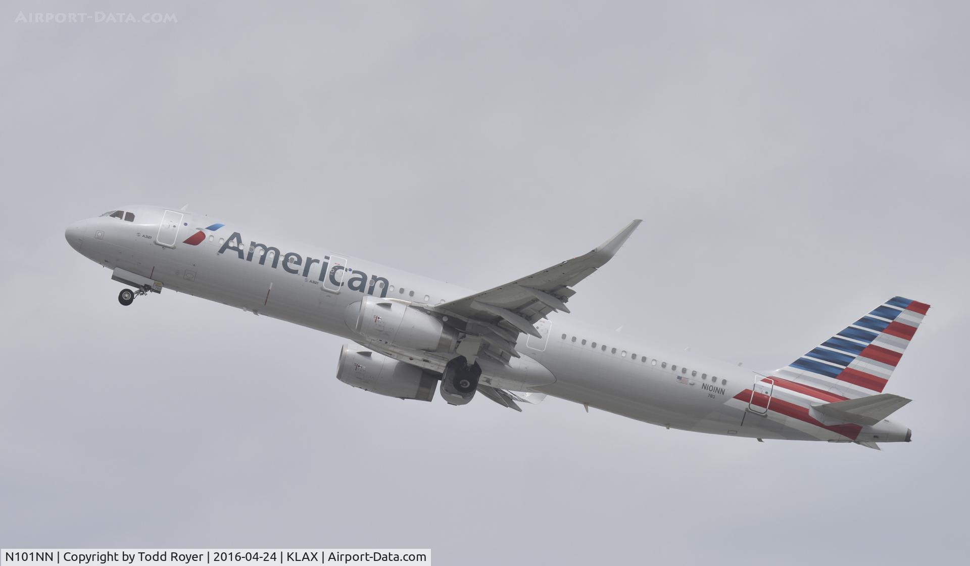N101NN, 2013 Airbus A321-231 C/N 5834, Departing LAX