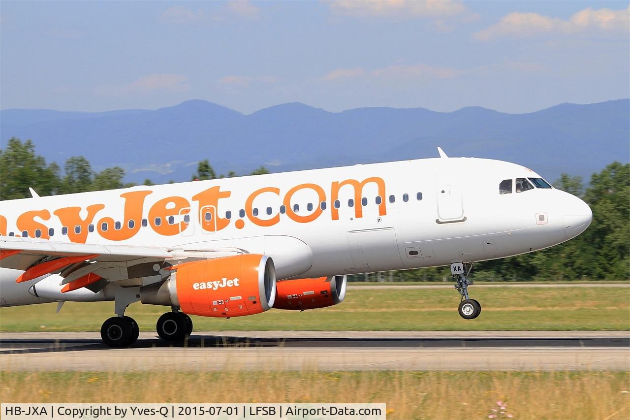 HB-JXA, 2012 Airbus A320-214 C/N 5138, Airbus A320-214, Landing rwy 15, Bâle-Mulhouse-Fribourg airport (LFSB-BSL)