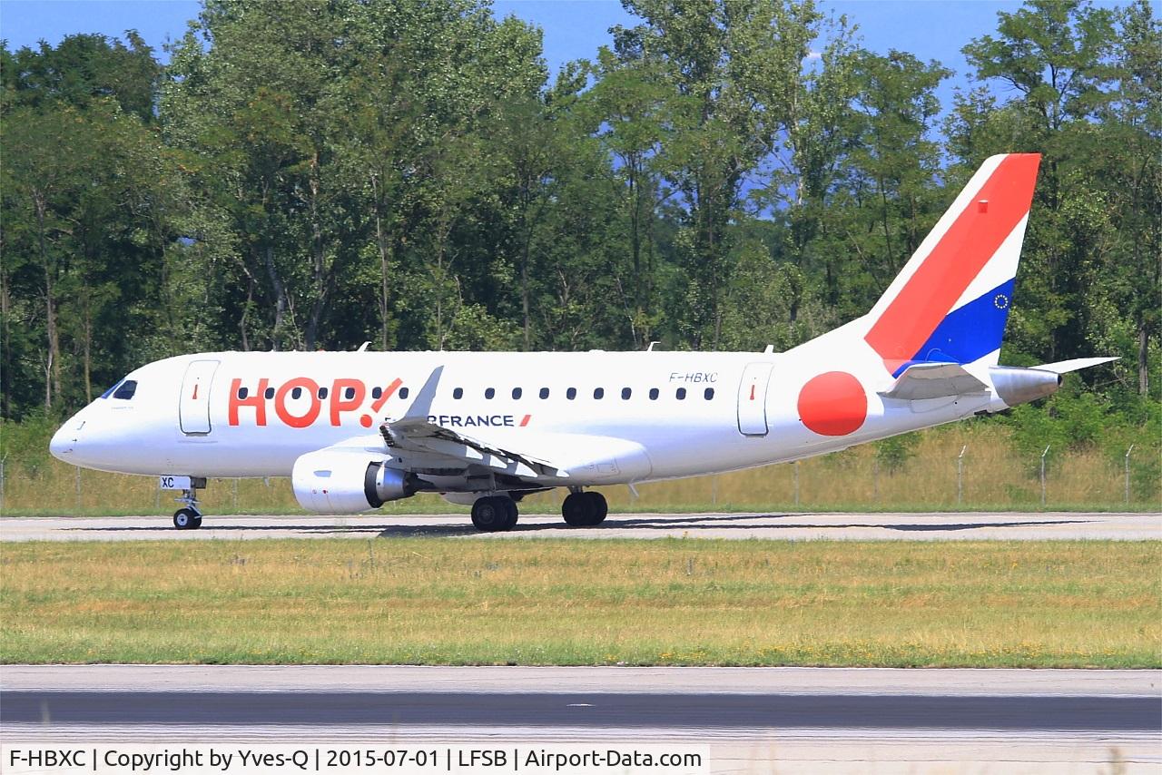 F-HBXC, 2008 Embraer 170ST (ERJ-170-100ST) C/N 17000263, Embraer ERJ-170-100ST, Taxiing to holding point rwy 15, Bâle-Mulhouse-Fribourg airport (LFSB-BSL)