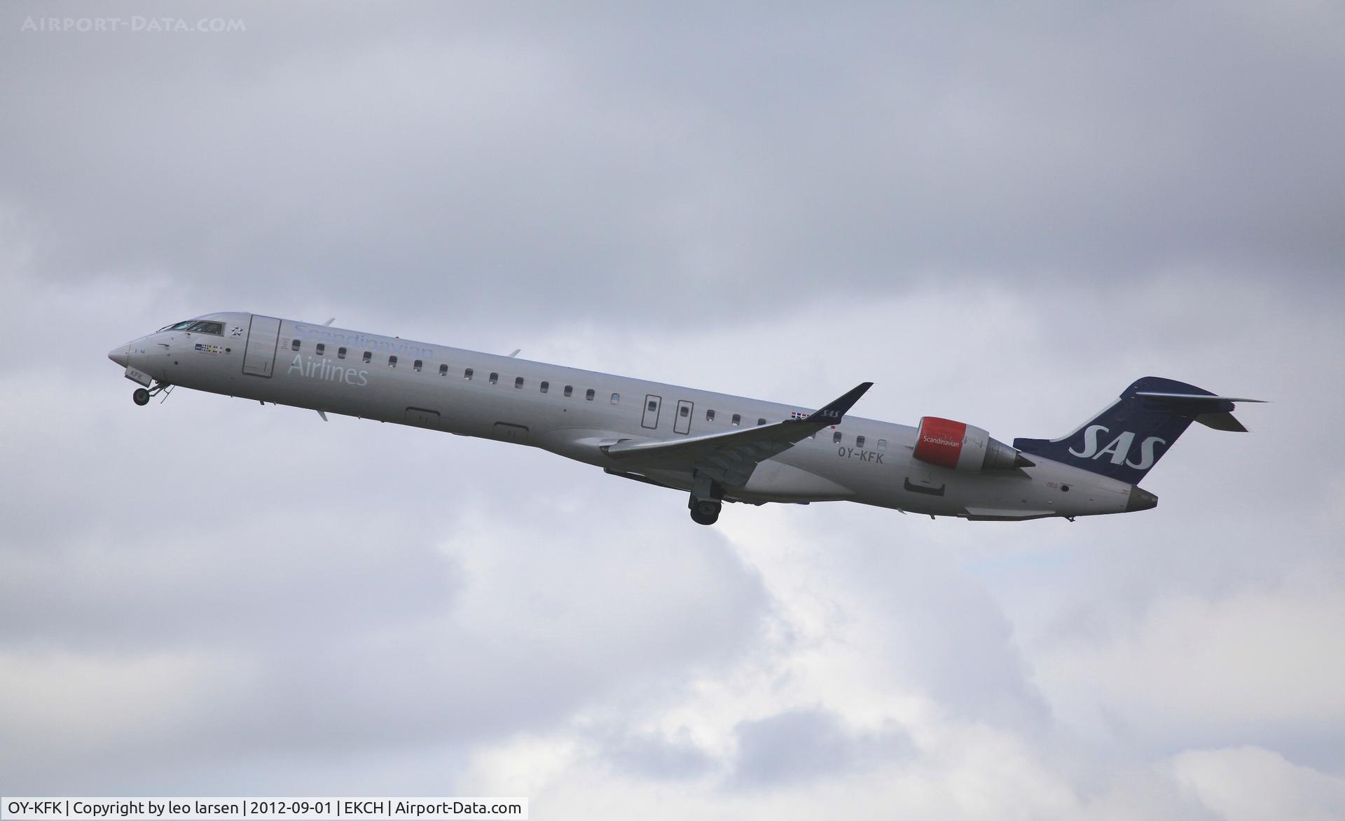 OY-KFK, 2009 Bombardier CRJ-900 (CL-600-2D24) C/N 15244, Copenhagen 1.9.2012