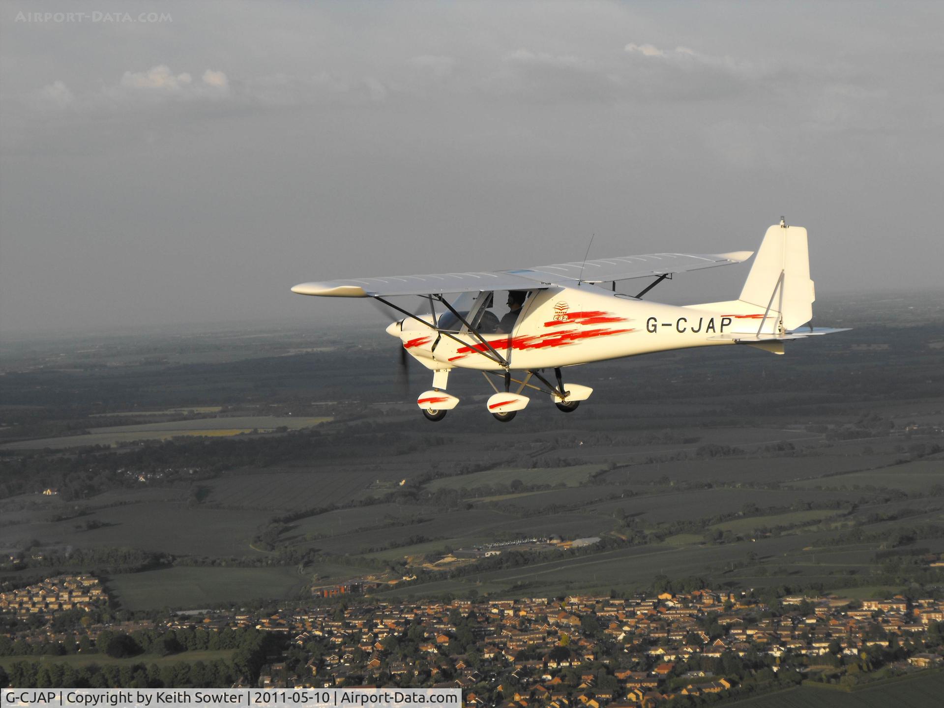 G-CJAP, 2010 Comco Ikarus C42 C/N 1003-7095, Air to Air near Audley End Airfield