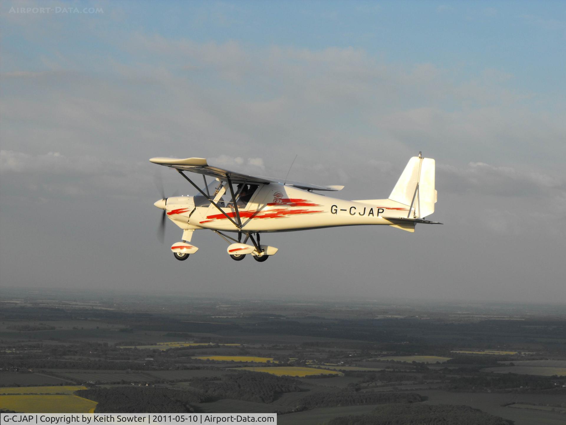 G-CJAP, 2010 Comco Ikarus C42 C/N 1003-7095, Air to Air near Audley End Airfield