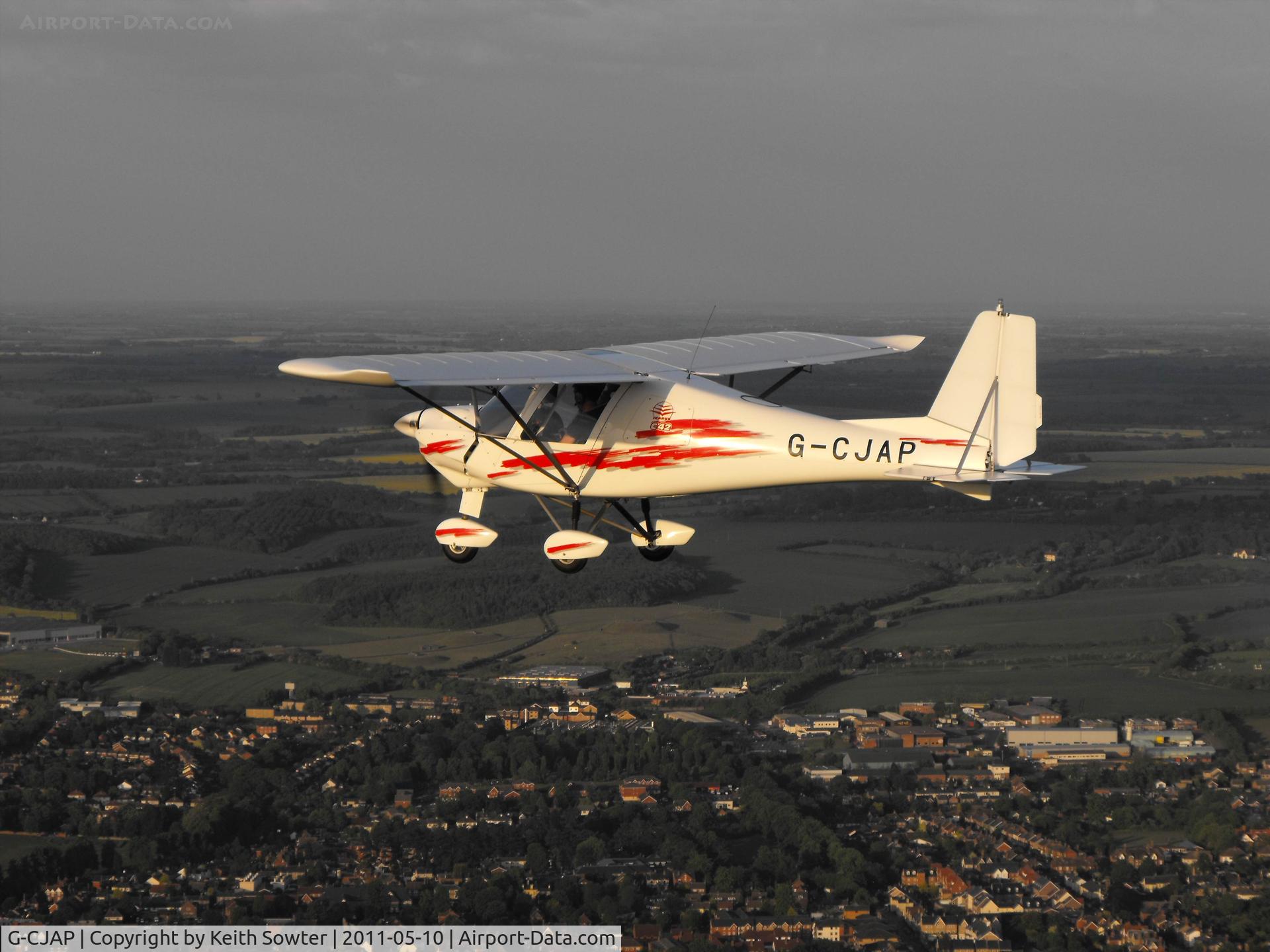 G-CJAP, 2010 Comco Ikarus C42 C/N 1003-7095, Air to Air near Audley End Airfield