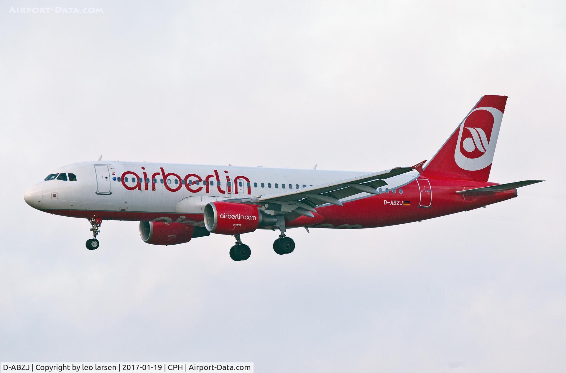 D-ABZJ, 2007 Airbus A320-216 C/N 3295, Copenhagen 19.1.2017