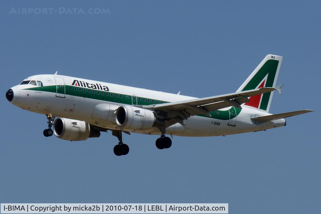 I-BIMA, 2002 Airbus A319-112 C/N 1722, Landing