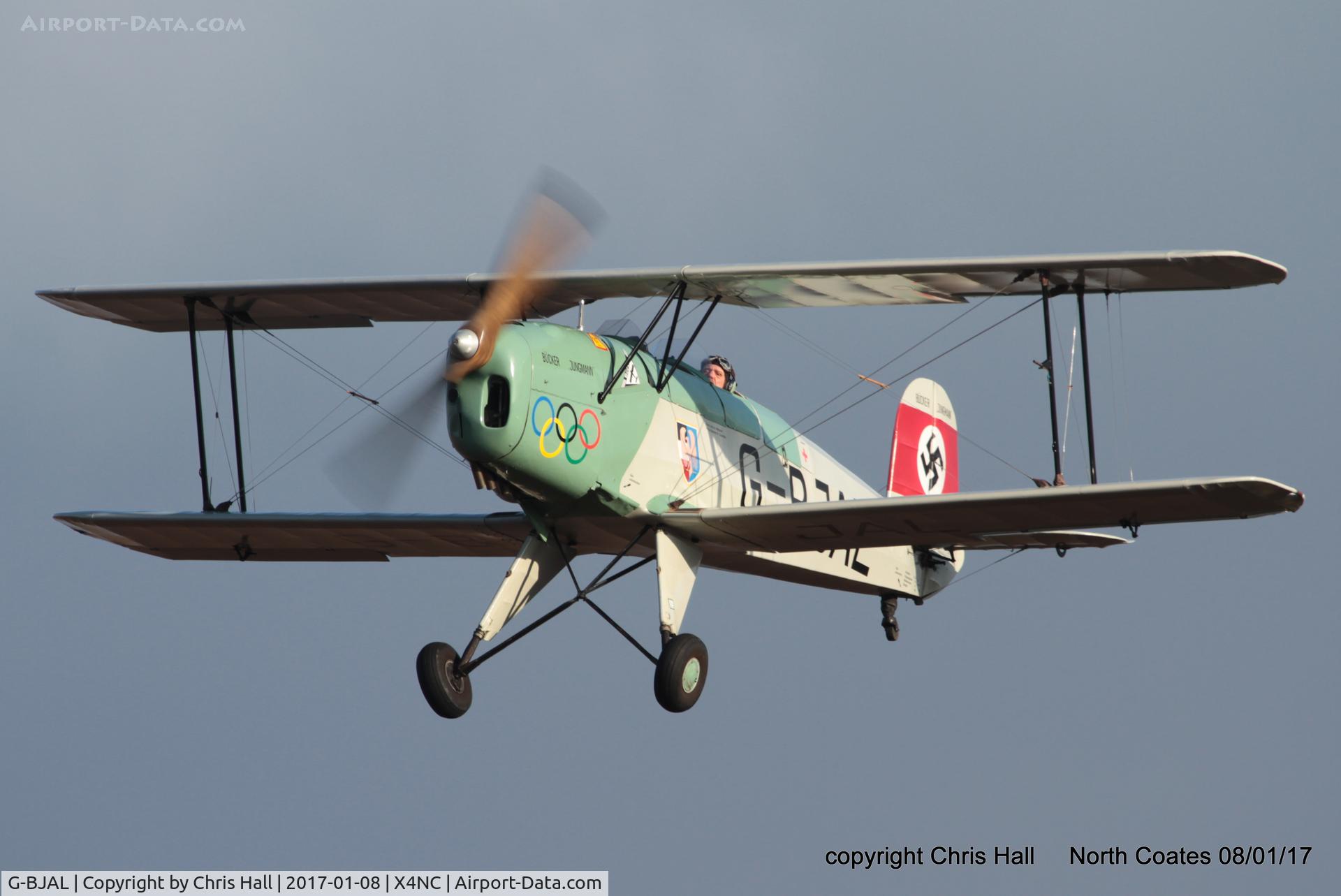 G-BJAL, 1957 Bucker 1-131E Jungmann C/N 1028, at the Brass Monkey fly in, North Coates
