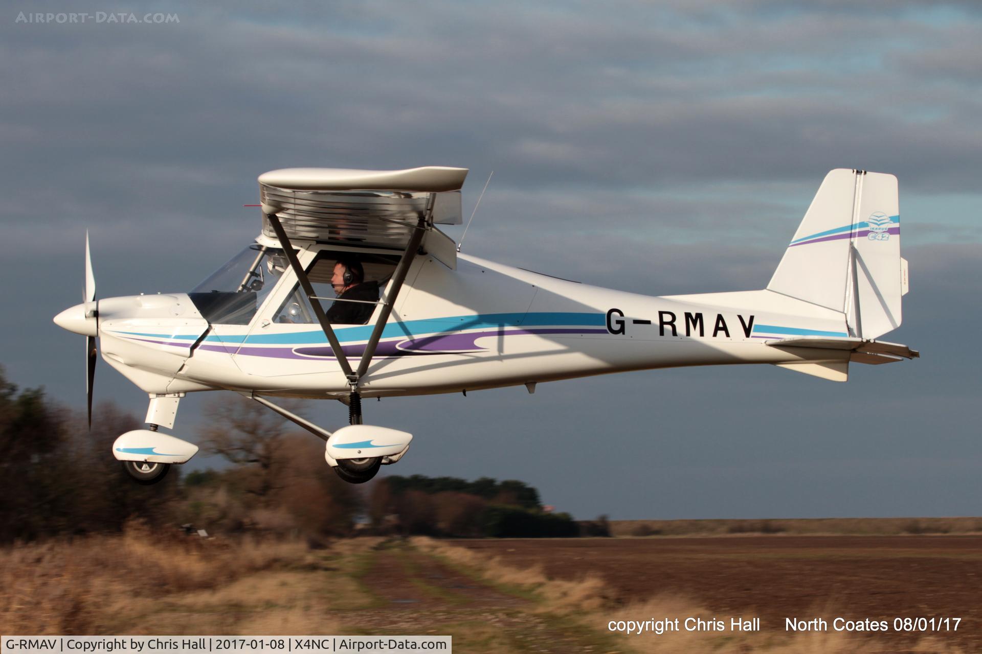 G-RMAV, 2015 Comco Ikarus C42 C/N 1502-7358, at the Brass Monkey fly in, North Coates