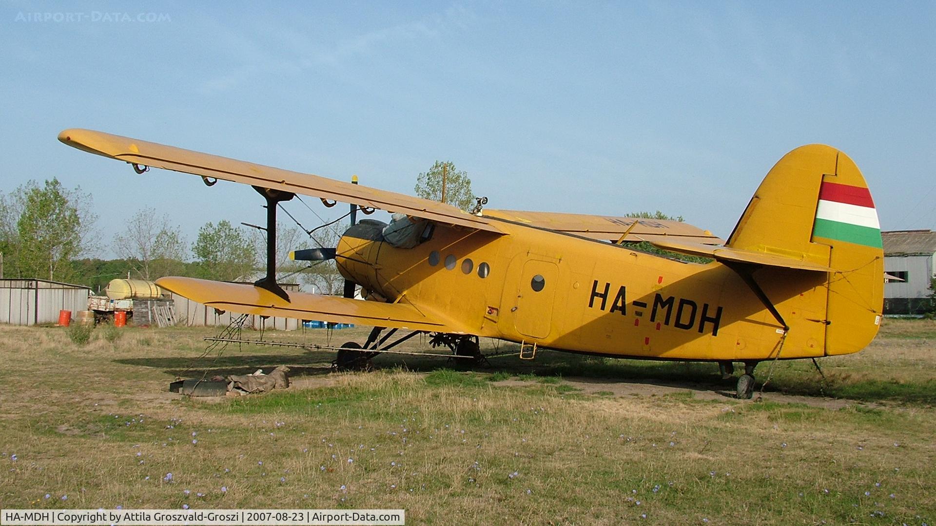 HA-MDH, 1978 PZL-Mielec An-2R C/N 1G181-39, Újszentmargita agricultural airport, and take-off field, Hungary