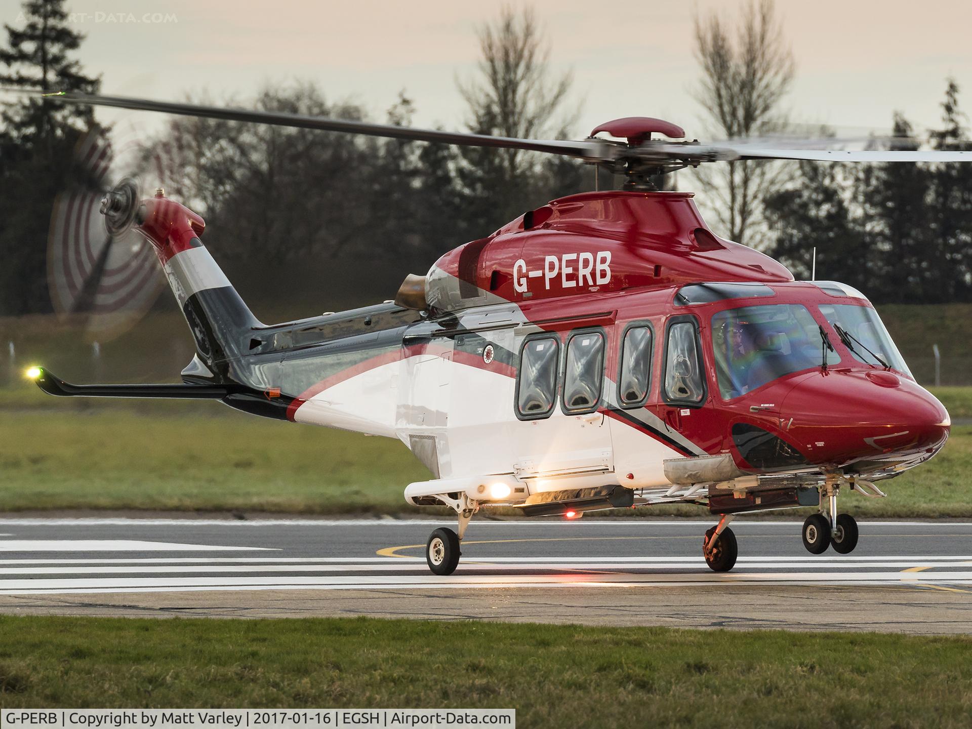 G-PERB, 2011 AgustaWestland AW-139 C/N 41261, Fresh out of the paint shop in basic ERA colours....