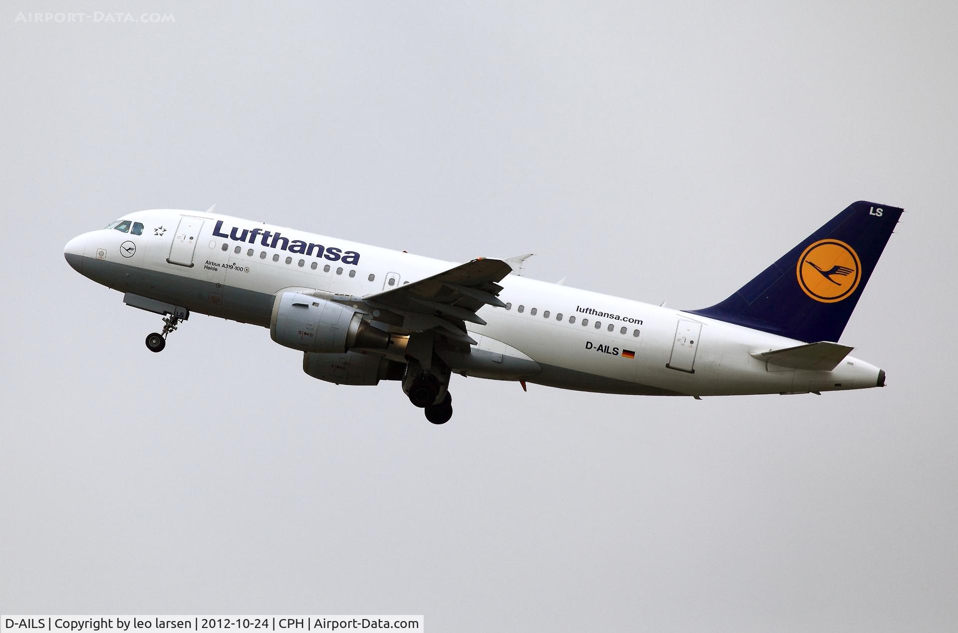 D-AILS, 1997 Airbus A319-114 C/N 729, Copenhagen 24.10.2012