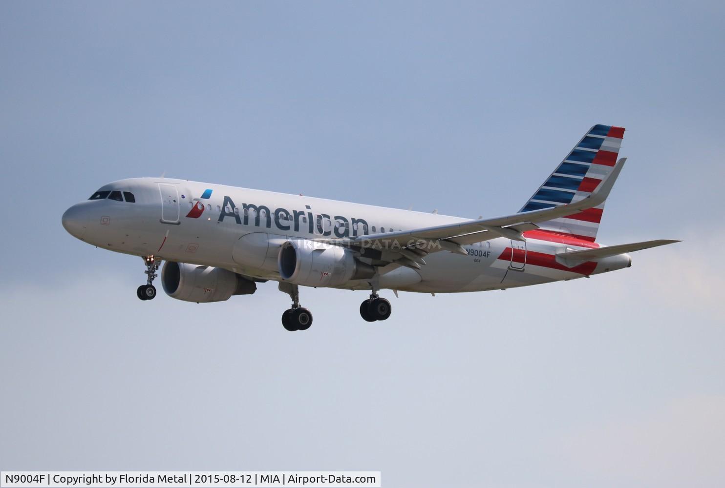 N9004F, 2013 Airbus A319-115 C/N 5745, American