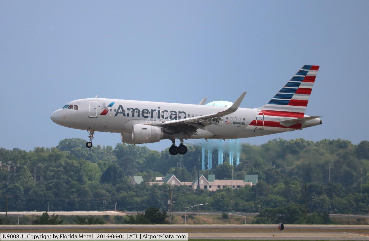 N9008U, 2013 Airbus A319-115 C/N 5786, American