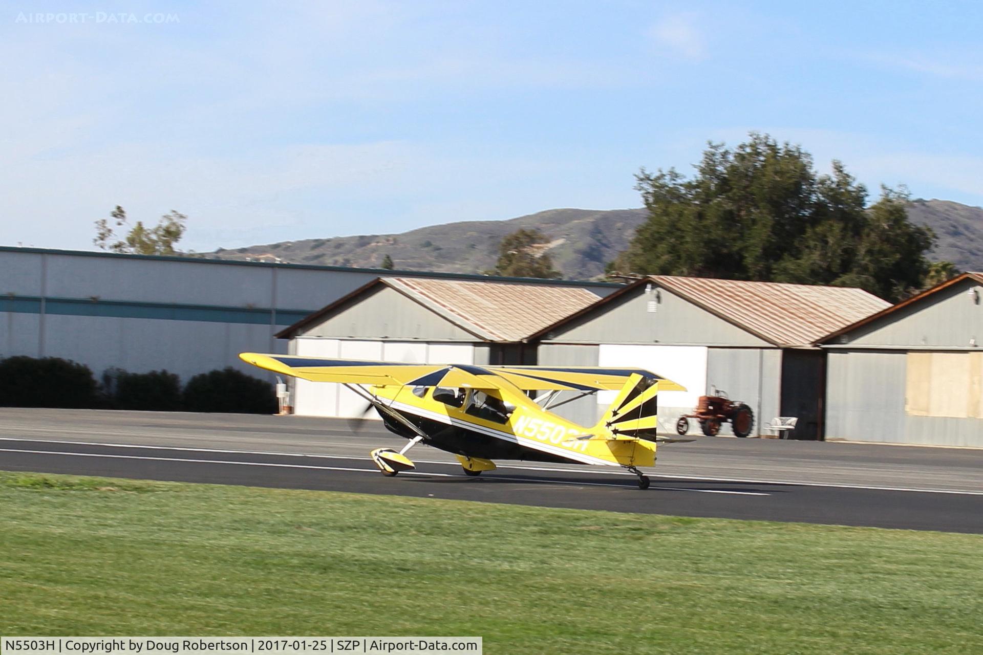 N5503H, 1978 Bellanca 8KCAB Super Decathlon C/N 413-78, 1978 Bellanca 8KCAB SUPER DECATHLON, Lycoming AEIO-360 180 Hp, landing roll Rwy  22