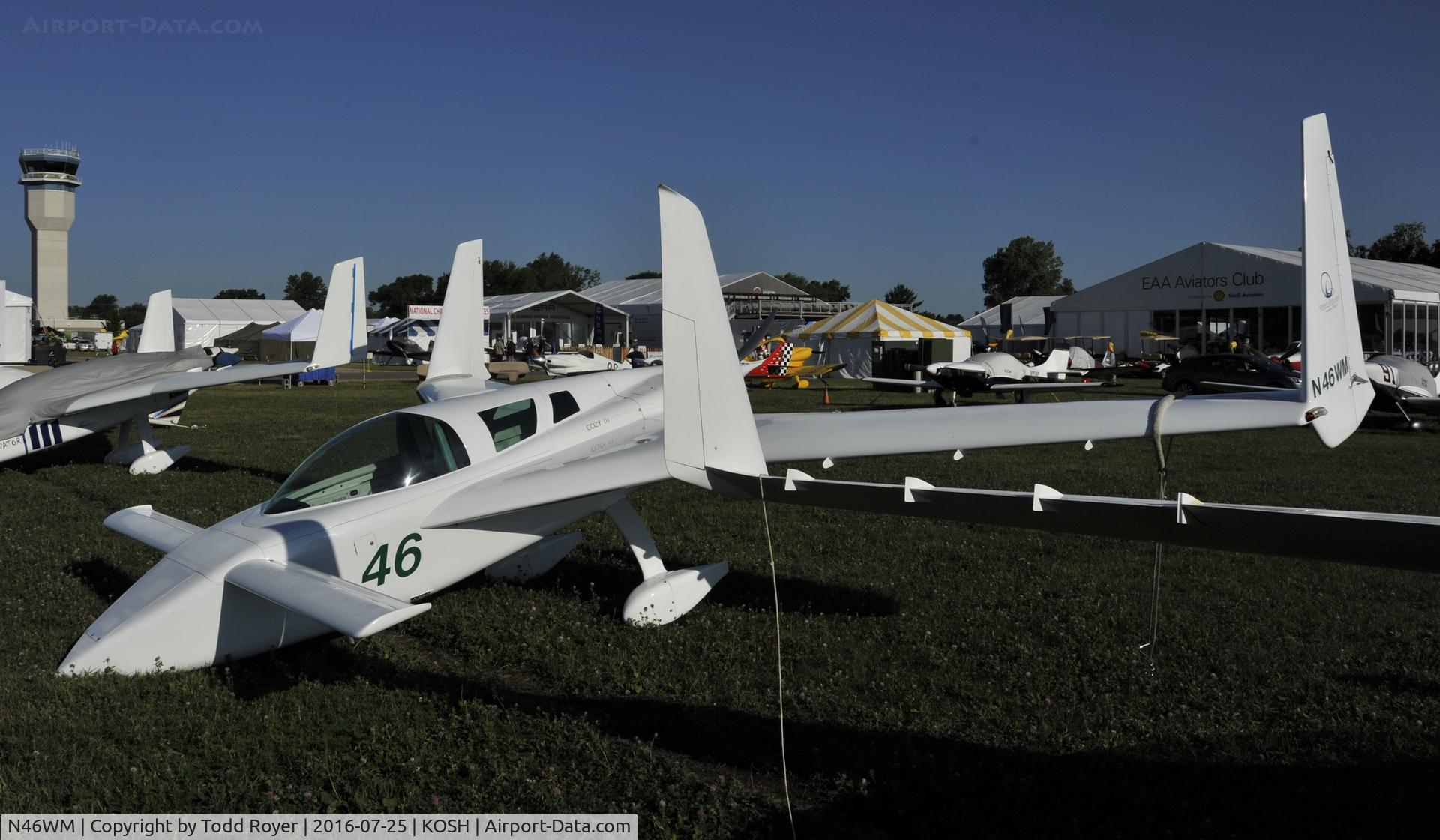 N46WM, 1997 Co-Z Cozy Mark III C/N 31, Airventure 2016