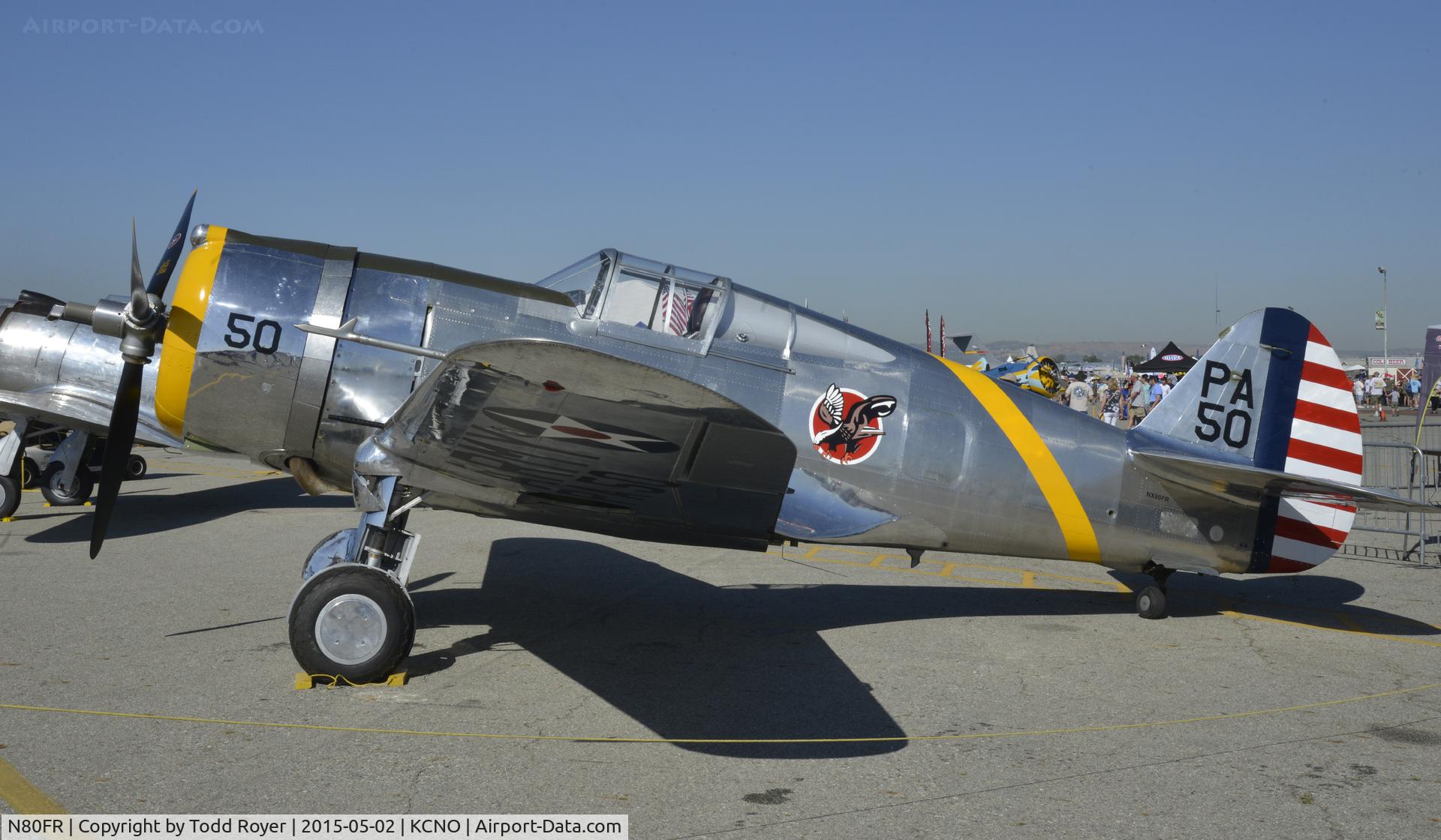 N80FR, 1939 Curtiss P-36C Hawk C/N 38-210, Planes of Fame Airshow