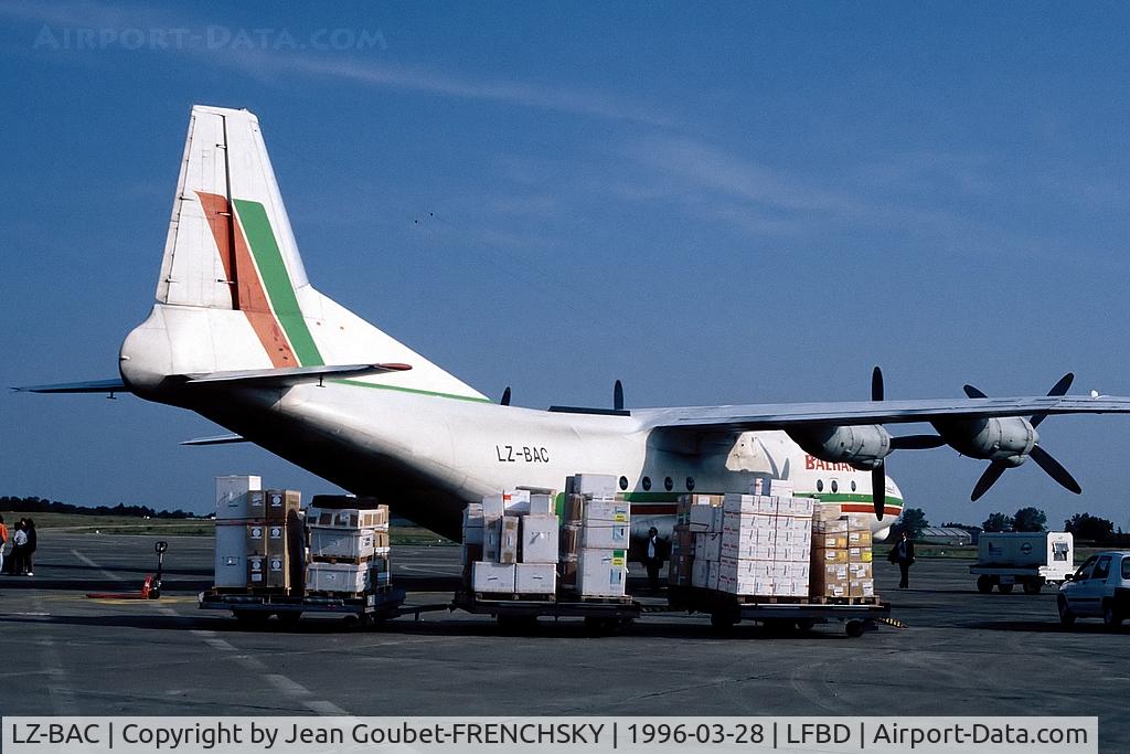 LZ-BAC, 1965 Antonov An-12B C/N 6343708, Balkan Bulgarian Airlines (Médecins Sans Frontieres charter cargo)
