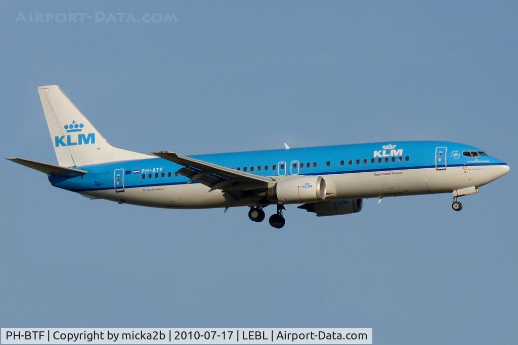 PH-BTF, 1994 Boeing 737-406 C/N 27232, Landing