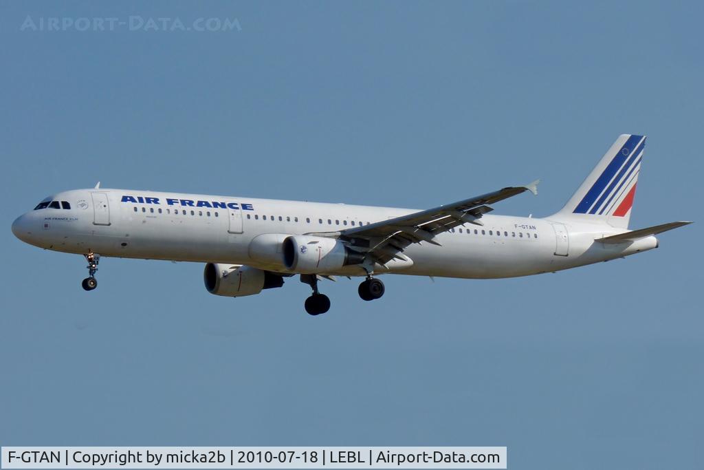 F-GTAN, 2007 Airbus A321-211 C/N 3051, Landing
