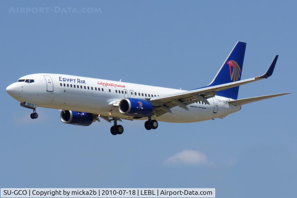 SU-GCO, 2007 Boeing 737-866 C/N 35561, Landing