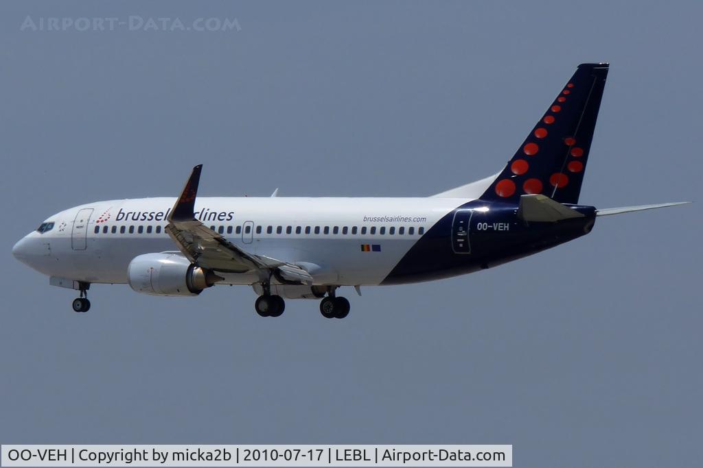 OO-VEH, 1998 Boeing 737-36N C/N 28571, Landing