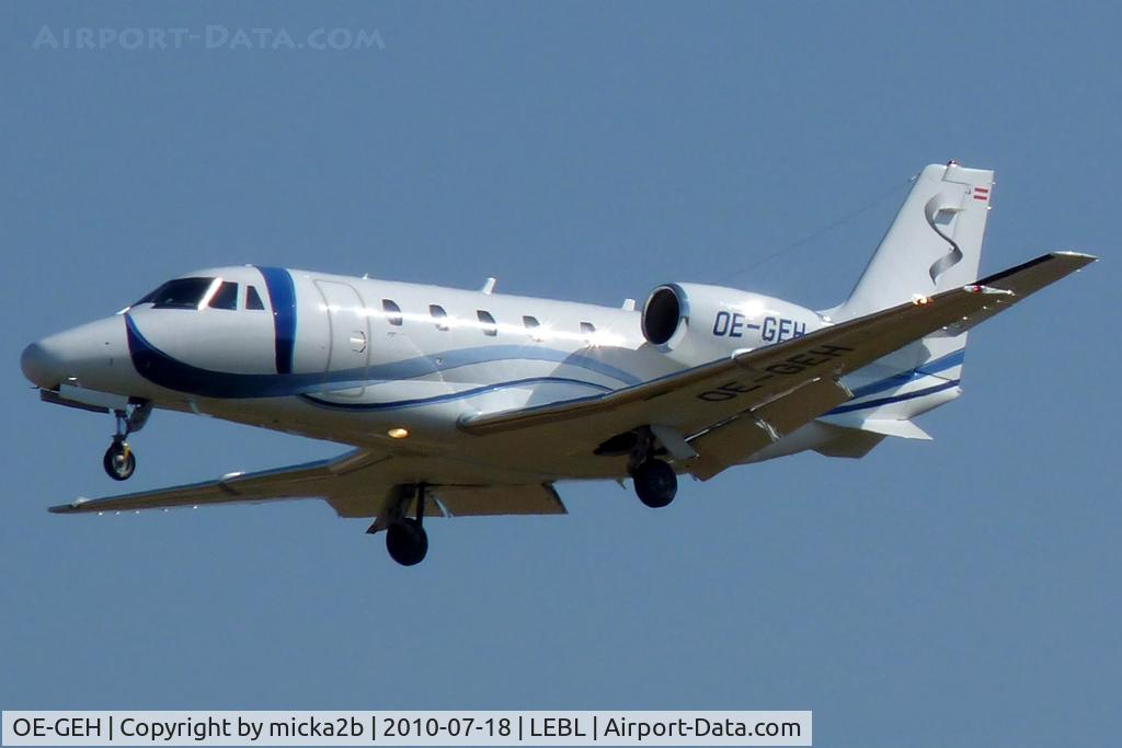 OE-GEH, 2008 Cessna 560XLS Citation Excel C/N 560-5755, Landing