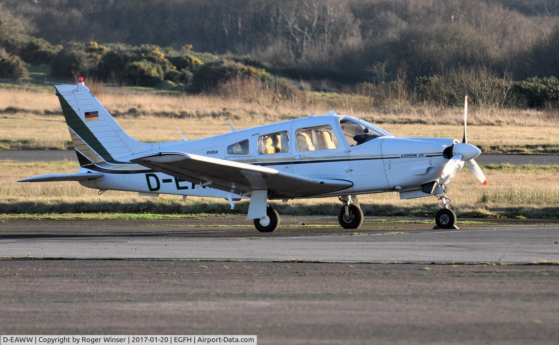 D-EAWW, 1978 Piper PA-28R-201 Cherokee Arrow III C/N 28R-7837199, Visiting Arrow III.