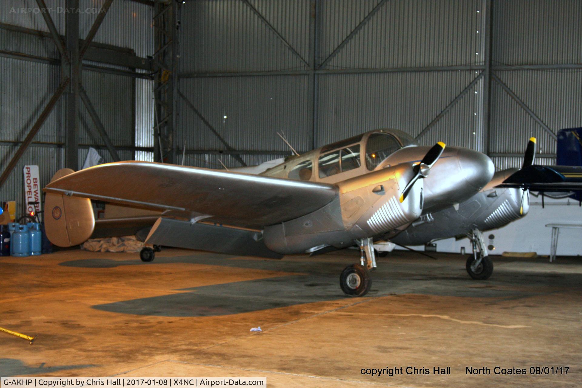 G-AKHP, 1947 Miles M65 Gemini 1A C/N 6519, at the Brass Monkey fly in, North Coates
