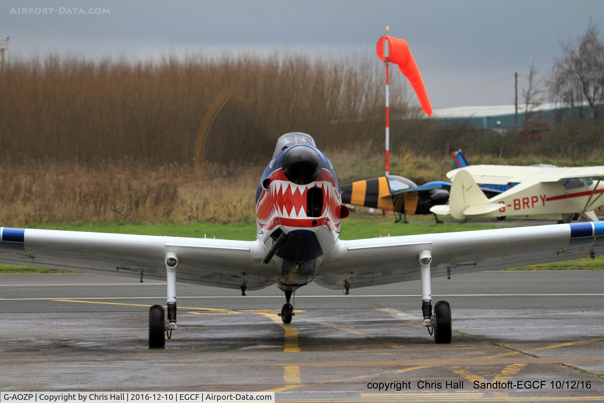 G-AOZP, 1950 De Havilland DHC-1 Chipmunk 22A C/N C1/0183, at Sandtoft